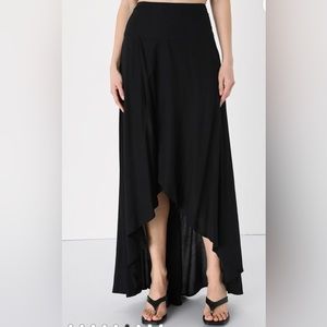 O’Neill Ambrosio Black High-Lo Maxi Skirt